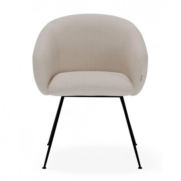 Silla Lucia beige vista frontal 2