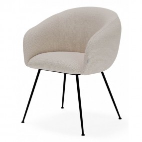 Silla Lucia beige vista frontal 1