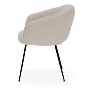 Silla Lucia beige vista perfil 1